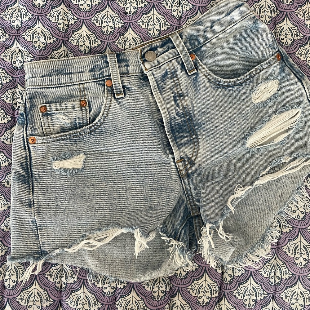 Levi’s High-Waisted Denim Shorts